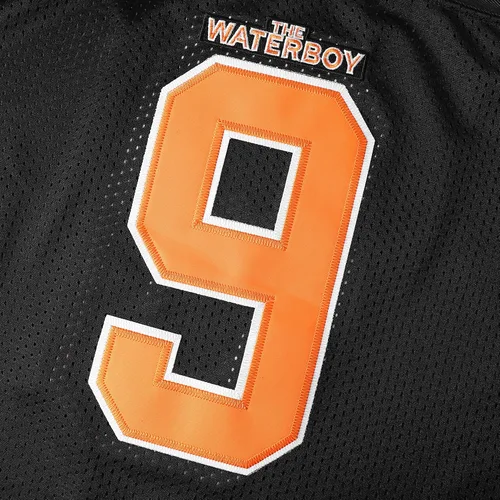Miniatura 16 de Camiseta de fútbol The Waterboy #9 Bobby Boucher 50 aniversario Mud Dogs Bourbon Bowl Movie Football Jerseys para hombres