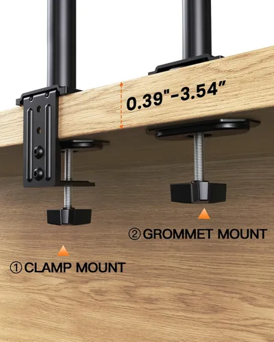Miniatura 7 de Ergear Soporte de monitor para la mayoría de pantallas de computadora de 13 a 32 pulgadas de hasta 17.6 libras, elevador de monitor LED LCD
