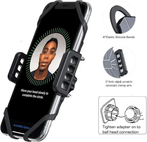 Miniatura 2 de Universal GPS Smartphone Beanbag Dash Dashboard Soporte de montaje de fricción para todos los teléfonos inteligentes iPhone Galaxy hasta 3.75