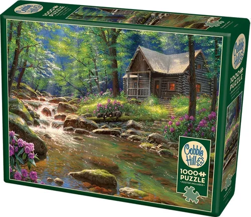 Miniatura 2 de Cobble Hill - Rompecabezas de 1000 piezas, cabina de pesca, póster de muestra incluido
