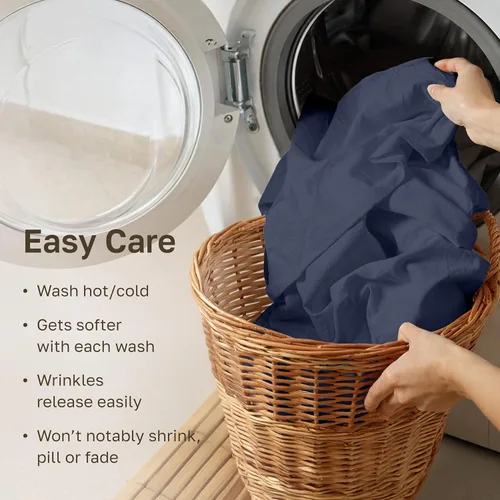 Miniatura 8 de California Design Den - Juego de sábanas de 400 hilos de 100% algodón, sábanas y fundas de almohada, para cama King, satén, sábanas de cama King