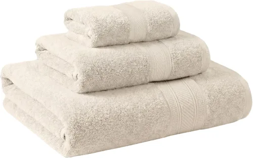 Miniatura 19 de Superior Juego de 2 toallas de baño de fibra larga 100% algodón peinado de 27.64 oz/m², para baño, ducha, cocina, súper suave, afelpado, altamente