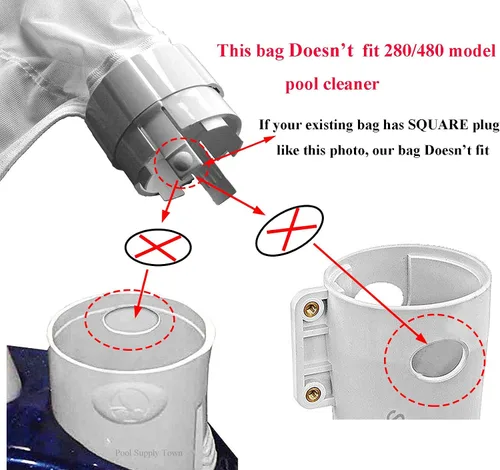 Miniatura 2 de ATIE Bolsa de arena y limo 9-100-1015 de repuesto para limpiadores de piscinas Zodiac Polaris 360, 380, ideal para piscinas del área del desierto