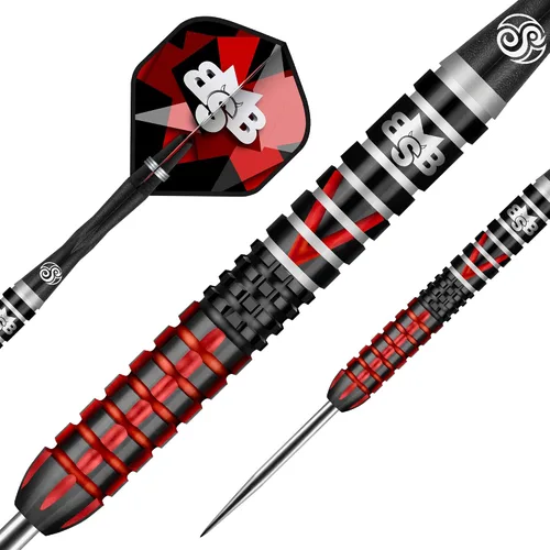 Miniatura 2 de Shot! Punta de acero para dardos, Michael Smith Defiant (0.81 oz/0.85 oz/0.88 oz/0.95 oz), 90% barril de tungsteno, peso central, juego de dardos