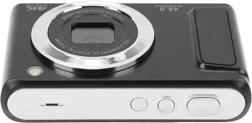 Miniatura 8 de Sanpyl Cámara digital 4K, 48MP FHD 4K cámara de enfoque automático para vlogging con zoom digital de 16X, pantalla de 2.8 pulgadas, luz de llenado