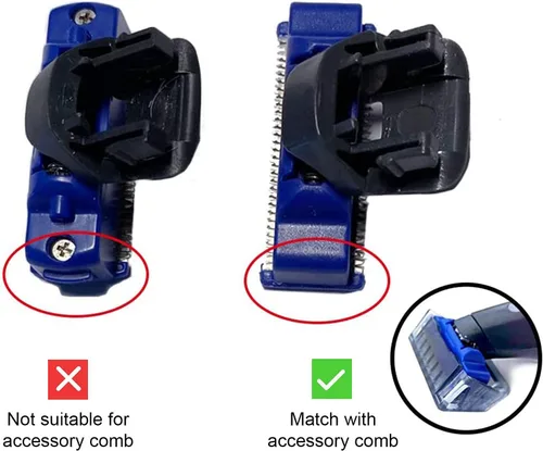 Miniatura 6 de LinMei Cabezal de repuesto para maquinilla de afeitar compatible con micro toques Gen 1 Solo Trimmer Head Hybrid Shaver cuchillas de repuesto