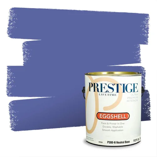 Miniatura 340 de Pintura Exterior + imprimación PRESTIGE, todo-en-uno, 1 galón, acabado mate, color comparable al Valspar* Royal Gray* VS151-Gris real