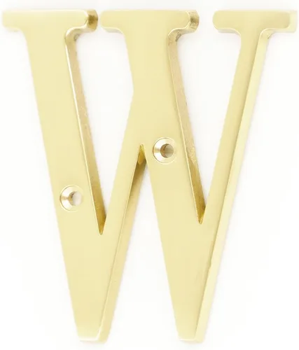 Miniatura 11 de ZW Hardware B100 Letra M de latón macizo de latón brillante de 4 pulgadas