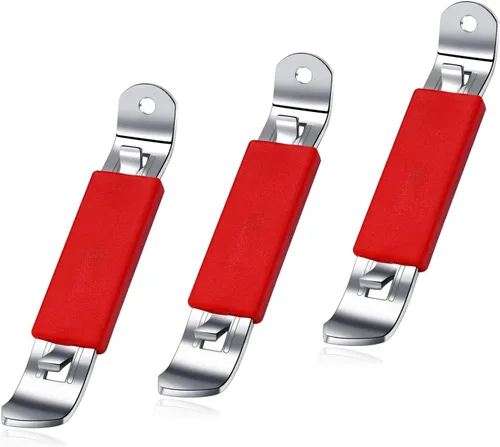 Miniatura 8 de 3 Piezas Abrebotellas Magnéticos Abridor de Latas Abridor de Cerveza Clásico Acero Inoxidable Abrebotellas Pequeño Perforador de Latas con Imán