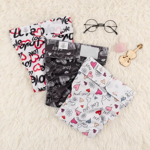 Miniatura 6 de CuteBone Pañales lavables para perras, sin agujero en la cola, paquete de 3 pantalones de entrenamiento para cachorros WWD03M