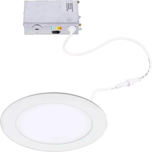 Miniatura 12 de WAC Lighting Lotos - Luz LED empotrable redonda de 4 pulgadas, 5 CCT, seleccionable, 8 W, 725 lúmenes, hermética, hermética, 120 V-277 V, universal