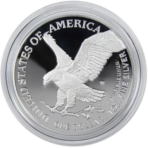Miniatura 3 de 2023 W American Silver Eagle Bullion Proof $1 Moneda OGP COA SKU: OPC99