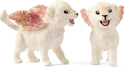 Miniatura 7 de Schleich Bayala 42524 - Juego modular de 9 piezas con lindas figuras de león, arco, aro y calcomanías, juguetes de criaturas míticas