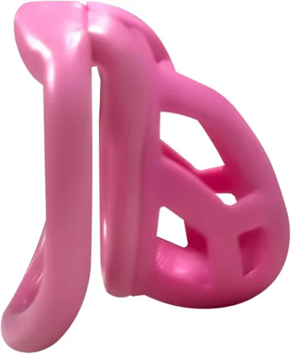 Miniatura 8 de Jaula de castidad de resina, dispositivo de castidad masculina 3.0 con 4 anillos, dispositivo de castidad masculina para pene, jaula de castidad