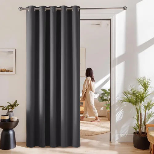 Miniatura 55 de RYB HOME - Cortinas opacas para patio - Cortinas con ojales sólidos, paneles de ventana grandes, eficiencia energética, cortinas de privacidad