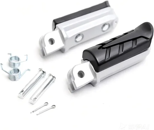 Miniatura 2 de Mokuo Estriberas delanteras de motocicleta aptas para CBR 1100, CB 1100 XL, VFR 800, CB 750, NT 650, CBR 600, VTR 250, XL 125 Pie delantero