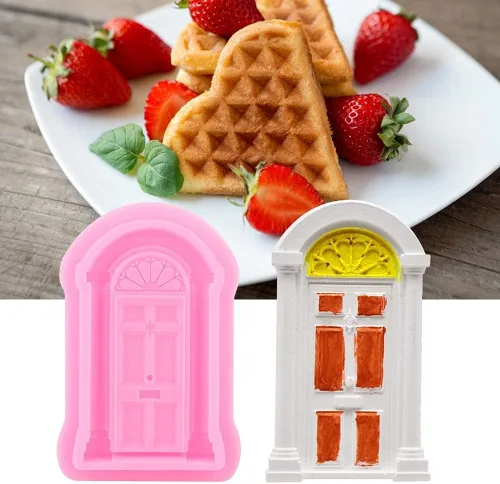 Miniatura 6 de AUNMAS Molde de silicona para decoración de tartas, 2 unidades, para decoración de tartas, bodas, cumpleaños, cupcakes, bricolaje, flexible