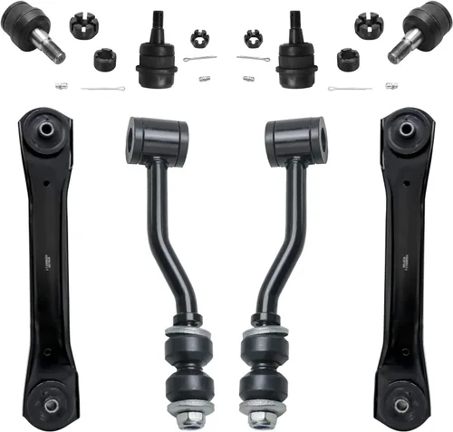 Miniatura 60 de Detroit Axle - Kit de brazos de control de extremo delantero de 8 piezas para Dodge Dakota 00-04, Durango 00-03, 4 brazos de control superior e