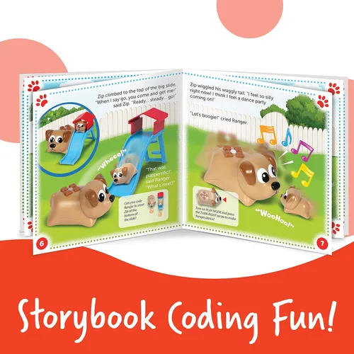 Miniatura 5 de Learning Resources Coding Critters Ranger & Zip, juego de 22 piezas, a partir de 4 años, juguete de codificación temprana sin pantalla para niños