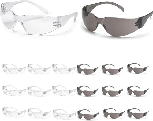 Miniatura 14 de ATERET 12 pares de gafas de seguridad, lente de policarbonato resistente a los arañazos ANSI Z87.1 resistente a los impactos Claro