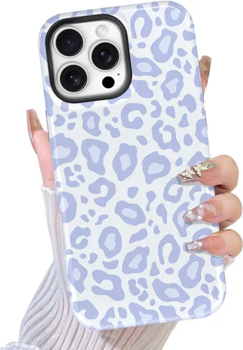 Miniatura 44 de TEAUGHT Compatible con iPhone 11 Funda con patrón lindo estampado de leopardo negro guepardo + protector de pantalla a prueba de golpes, funda