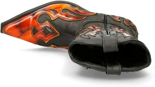 Miniatura 9 de New Rock 7921 Flame Western - Botas vaqueras para hombre