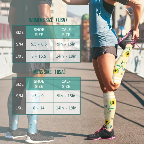 Miniatura 118 de Paquete de 3 pares de calcetines de compresión médica para mejorar la circulación de mujeres y hombres, para correr, hacer deporte y amamantar