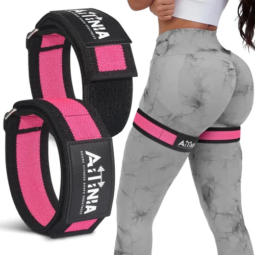 Miniatura 9 de Bandas de glúteos para mujeres para construir glúteos y caderas, paquete de bandas de restricción de flujo sanguíneo BFR, las mejores bandas