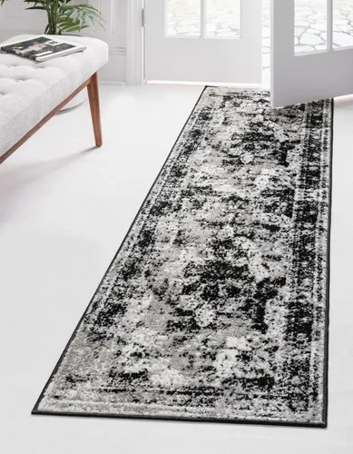 Miniatura 28 de Unique Loom Sofia Collection - Alfombra tradicional vintage, inspirada en Francia (7 pies x 10 pies, rectangular, negro/gris claro)
