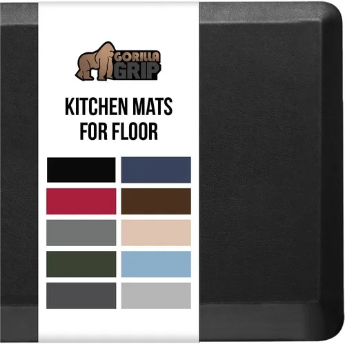 Miniatura 20 de GORILLA GRIP Alfombrillas de cocina cómodas y acolchadas para el suelo, superficie suave impermeable y resistente a manchas, alfombrilla antifatiga
