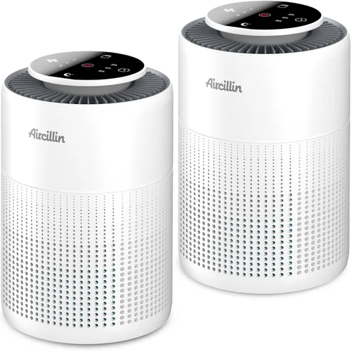 Miniatura 8 de Aircillin Paquete de 2 purificadores de aire para el hogar, habitación grande de hasta 908 pies cuadrados cada uno, purificadores de aire HEPA