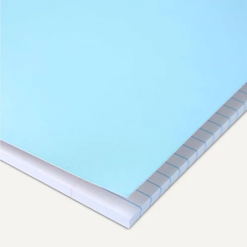 Miniatura 3 de Amazon Basics Cuadernos de espiral de rayas anchas con páginas perforadas, 70 hojas, 8 x 10.5 pulgadas, azul claro, paquete de 2