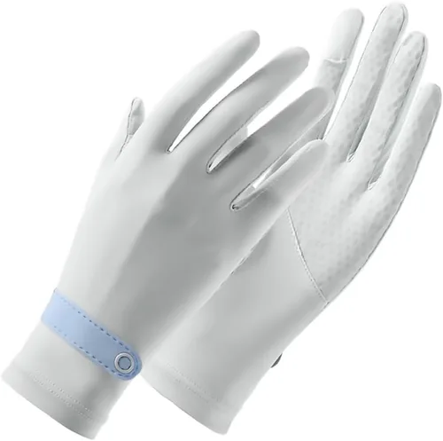 OHRAIN Guantes de protección solar UV para mujer, guantes de ciclismo para pantalla táctil, guantes antideslizantes para entrenamiento de fitness