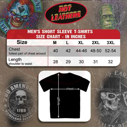 Miniatura 2 de Hot Leathers Camiseta 2nd Amendment Rattler para hombre
