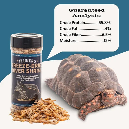 Miniatura 5 de Fluker's Camarones de río liofilizados, llenos de nutrientes, ideales para lagartos, reptiles, pájaros, peces, erizos, 1 onza