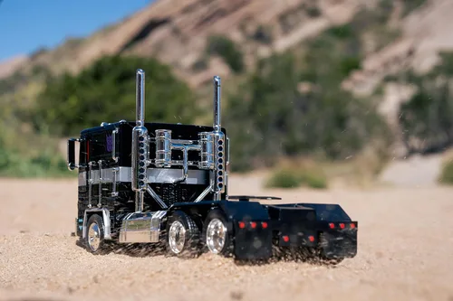 Miniatura 10 de Jada Toys Transformers G1 1:24 Nemesis Prime - Coche fundido a presión, juguetes para niños y adultos, color negro