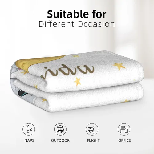 Miniatura 5 de Mantas personalizadas para bebé, manta personalizada para recién nacidos, infantes, niños, manta con nombre para/manta de forro polar personalizada