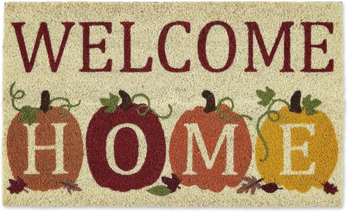 Miniatura 11 de DII Felpudo de bienvenida al aire libre de fibra de coco natural para Acción de Gracias y otoño, decoración de porche, 17 x 29 pulgadas, dar gracias