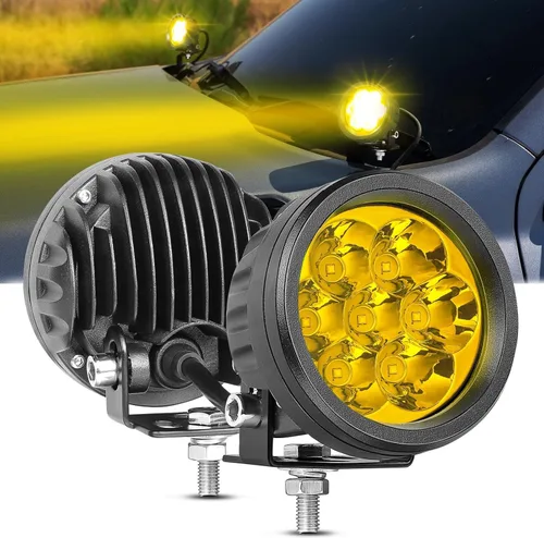 Miniatura 14 de Luces antiniebla LED SAE, ACEC SHOP 2 unidades de 80W, cápsulas LED redondas de 8.9 cm / 3.5 pulgadas aprobadas por DOT, luces de cápsula legales