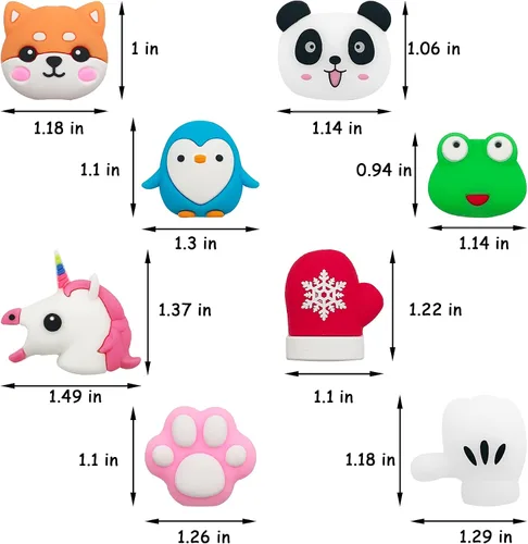 Miniatura 2 de ZAKVOOR 27 protectores de cable para cargador de teléfono, protector de cable USB Animal Bites protector de cable, protector de cable de carga