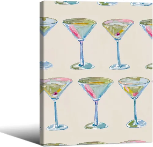 Miniatura 37 de Pósteres vintage de Martini rosa a la moda, cócteles, bebidas alcohólicas, impresiones artísticas de pared para el hogar, apartamento, cocina, bar