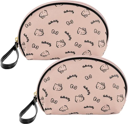 Miniatura 28 de AmBealla Bolsa de maquillaje grande impermeable con soporte para brochas de maquillaje, lindo organizador de maquillaje impreso para mujeres que