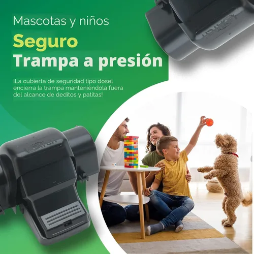 Miniatura 3 de Trampas para ratas UCatch para interiores y exteriores - 2 paquetes de trampa grande de doble entrada para interiores y exteriores para el hogar
