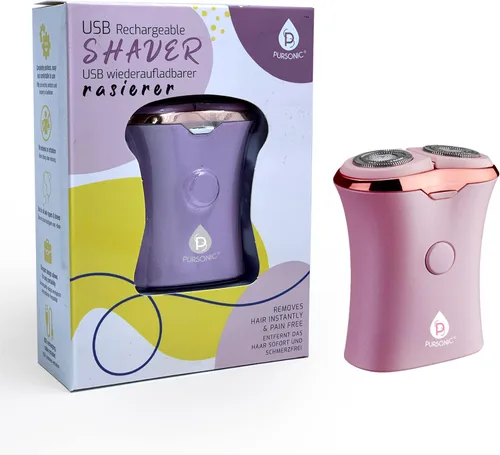 Pursonic Afeitadora recargable por USB para mujer, sin dolor, elimina el vello al instante, maquinilla de afeitar para piernas, bikini, brazos y