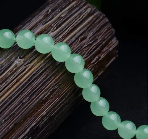 Miniatura 4 de Cuentas de calcedonia natural de 0.157 in a 0.551 in, cuentas de jade natural, cuentas sueltas para hacer joyas (YS01), 4mm