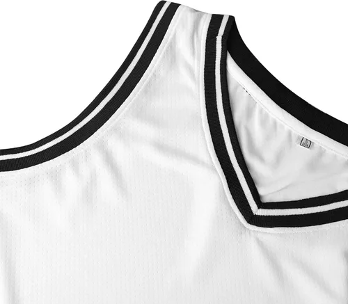 Miniatura 4 de Phoneutrix Camiseta de baloncesto en blanco, camisetas deportivas reversibles de malla para hombre, tallas S-3XL