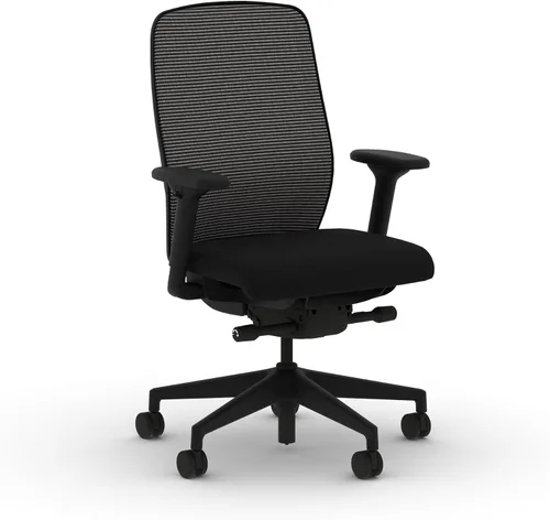 HON Nucleus - Silla de trabajo con control avanzado de inclinación sincronizada, silla de oficina con soporte lumbar, brazos ajustables en altura y