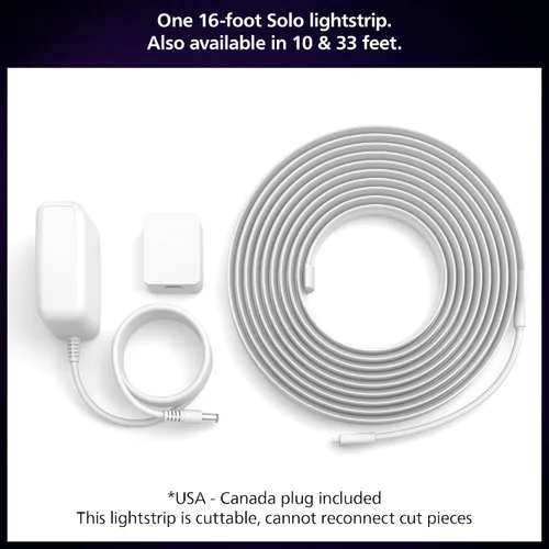 Miniatura 2 de Philips Hue Kit de base de tira de luz LED inteligente individual para interiores de 16 pies, control con aplicación Hue, compatible con Alexa