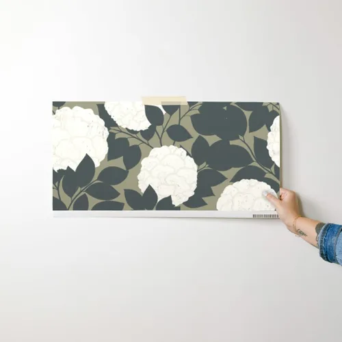 Miniatura 7 de Papel tapiz para despegar y pegar, flores vintage, floral, naturaleza, neutro, rosa, jardín, peonías botánicas, papel tapiz extraíble personalizado