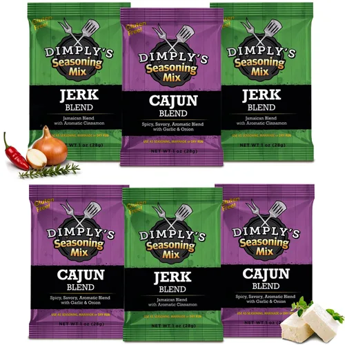 Miniatura 11 de Dimply's Mezcla de condimentos para bistec, adobo y frotado en seco, perfecta para carne, pollo, carne, verduras, tofu, sin gluten, sin conservantes